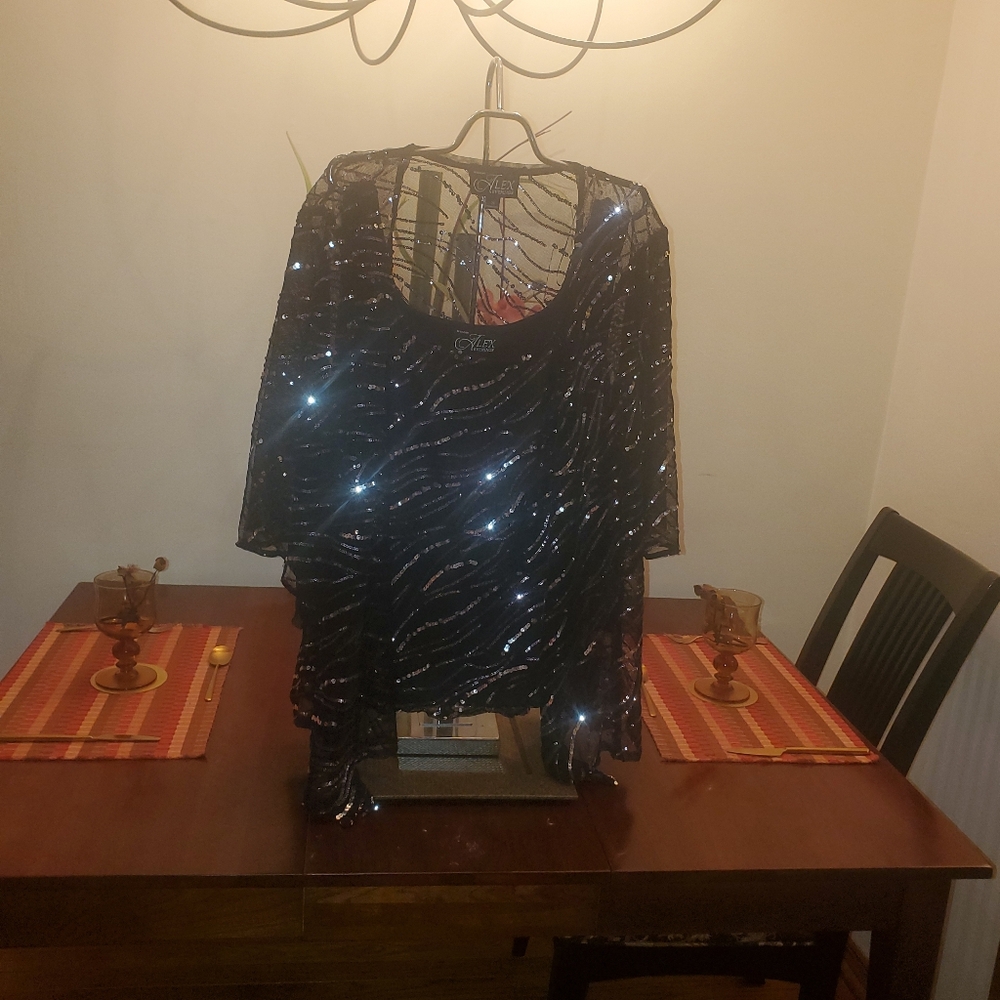 2 Piece Sequin Evening Wear
